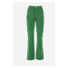 Džínsy La Martina Woman Pants 5 Pkts Velvet Zelená