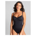 Jednodielne plavky Swimwear Anya Riva Balconnet Swimsuit black SW1300