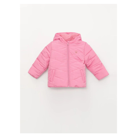 LC Waikiki LCW ECO Hooded Long Sleeved Coat for Baby Girl