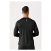 Rough Radical Tričko Vital Zip Ls Black