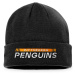 Pittsburgh Penguins zimná čiapka Authentic Pro Game & Train Cuffed Knit Black
