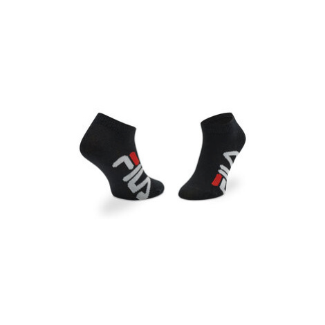Fila Súprava 3 párov vysokých detských ponožiek Calza Invisibile F8199/3 Čierna