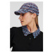 Šiltovka Karl Lagerfeld K/Signature Boucle Cap Blue/Red Multi