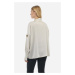 Košeľa La Martina Woman Shir L/S Shiny Georgette Off White