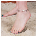 Linda's Jewelry Náramok na nohu Perla a Srdce chirurgická oceľ INR230
