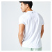 Pánske tričko 120 na fitnes priedušné s okrúhlym výstrihom biele