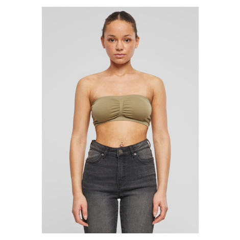 Women's Bandeau khaki pads Urban Classics