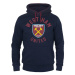 West Ham United pánska mikina s kapucňou Graphic navy blue