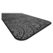 Gumový koberec Target INK, čierny, šedý, s povrchom zo syntetického vlákna