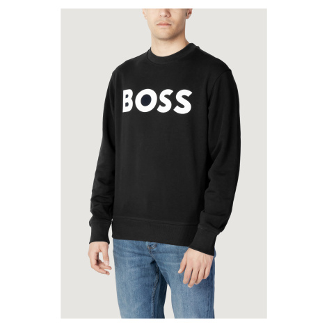 Čierna mikina Boss s potlačou Hugo Boss