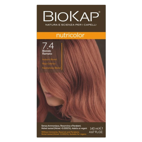 BIOKAP Nutricolor Farba na vlasy Medený blond 7.4 - BIOKAP