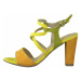 MARCO TOZZI Remienkové sandále  žltá / oranžová / zelená