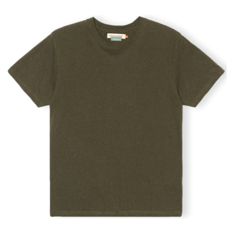 Revolution  T-Shirt Regular 1051 - Army/Melange  Tričká a polokošele Zelená