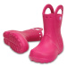 Crocs HANDLE IT RAIN BOOT KIDS Detské gumáky, ružová, veľkosť 27/28