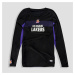 Pánske spodné tričko NBA Lakers s dlhým rukávom čierne