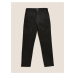 Strečové chino nohavice normálneho strihu Marks & Spencer čierna