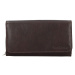Dámska kožená peňaženka SendiDesign Monic - tmavo hnedá