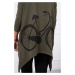 Cyklistická mikina s khaki potlačou UNI