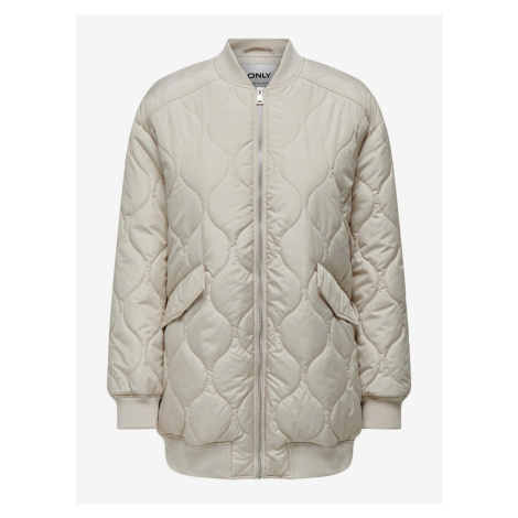 Creamy women's quilted bomber jacket ONLY Tina - Women