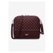 Vínová dámska crossbody kabelka Cara Dotty Wine