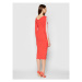 Armani Exchange Úpletové šaty 3KYA1A YMM2Z 1663 Červená Slim Fit