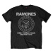 Ramones tričko First World Tour 1978 Čierna