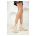 Soho Beige Women's Boots & Booties 18552