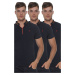 TRIPLE SET T8571 DEWBERRY ZIPPER MEN'S T-SHIRT-NAVY-NAVY-NAVY