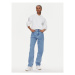 Calvin Klein Jeans Mikina Logo Elastic Hoodie J20J223078 Biela Regular Fit