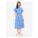 Lauren Ralph Lauren Košeľové šaty 250889362001 Modrá Regular Fit