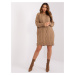 Women's camel braid dress RUE PARIS