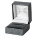 JKBOX Luxusná koženková čierna krabička na prsteň alebo náušnice IK031-SAM Značka: Sam's Artisan