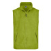 James & Nicholson Pánska fleecová vesta JN045 - Limetkovo zelená