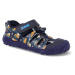 Barefoot sandále Koel - Madison Print Blue vegan modré