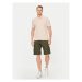 Jack&Jones Bavlnené šortky Jpstcole 12248685 Kaki Regular Fit