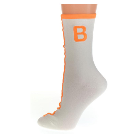 Bielo-oranžové ponožky AKIN
