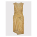 Rinascimento Koktejlové šaty CFC0110016003 Zlatá Regular Fit