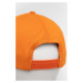 Bavlnená čiapka LaBellaMafia oranžová farba, s nášivkou