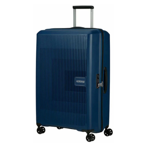 American Tourister Skořepinový cestovní kufr Aerostep L EXP 101,5/109 l - tmavě modrá