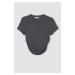 DEFACTO Fitted Crew Neck Modal Short Sleeve T-Shirt