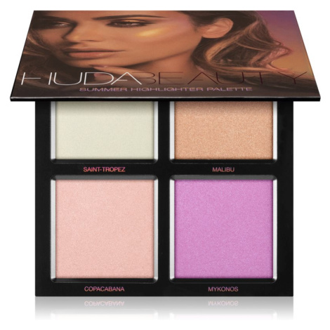 Huda Beauty 3D Summer Highlighter paletka rozjasňovačov