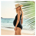 Style Rongui Tehotenské jednodielne plavky 9571 čierna - Anita Maternity