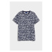 TRIČKO GANT FLORAL PRINT T-SHIRT EVENING BLUE