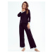 Pyjamas Eldar First Lady Arleta length/r 2XL-3XL black-ecru 099