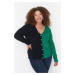 Trendyol Curve Navy Color Block Knitwear Cardigan