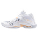 Mizuno Wave Lightning Z8 MID W Dámska volejbalová obuv, biela, veľ. 42 108650-42