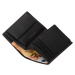 Pepe Jeans MARRÓN vertikálna kožená peňaženka - čierna