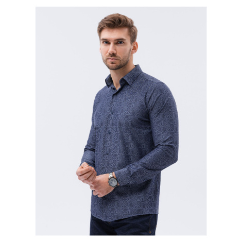 Ombre Clothing Men's elegant shirt with long sleeves