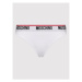 MOSCHINO Underwear & Swim Súprava 2 kusov stringových nohavičiek 4744 9003 Biela