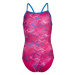 Arena daly swimsuit light drop back girls freak rose/blue china